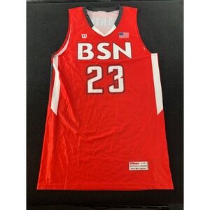 Wilson BSN Martin 23 Basketball‎ Jersey Red Men's Size M Pro Fusion